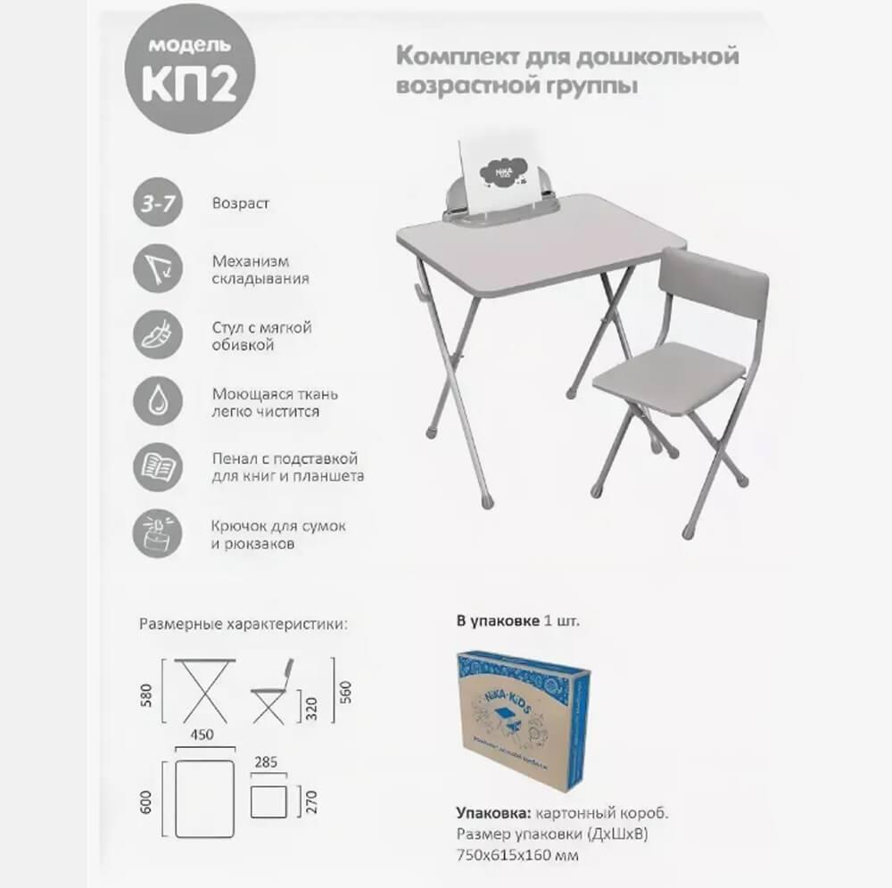 НИКА набор детской мебели Маленькая Принцесса-2 КП2/МП2 - фото 5 - id-p226446125