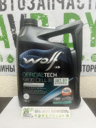 Моторное масло Wolf Official Tech 5W-30 LL III 5л