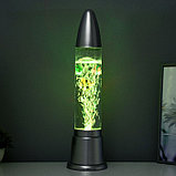 Светильник "Аквариум" LED RGB, лава, серебро 12x12x50 см, фото 3