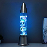 Светильник "Аквариум" LED RGB, лава, серебро 12x12x50 см, фото 6