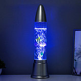 Светильник "Аквариум" LED RGB, лава, серебро 12x12x50 см, фото 8