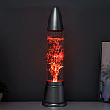 Светильник "Аквариум" LED RGB, лава, серебро 12x12x50 см, фото 9