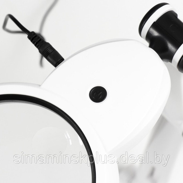 Лампа-лупа для творчества LEDx18 от 3ААА, USB белый 24,5х22 см - фото 9 - id-p226446658