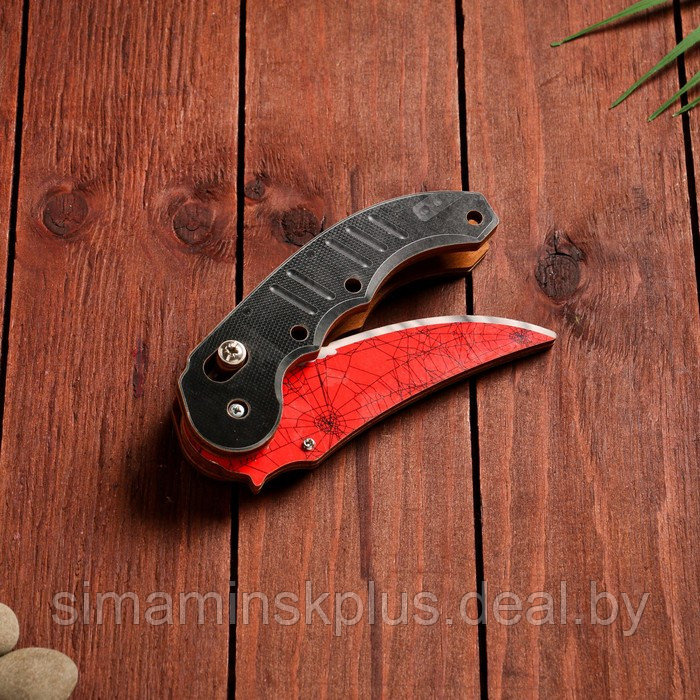 Сувенир деревянный "Ножик автоматический раскладной" красный - фото 3 - id-p226446676