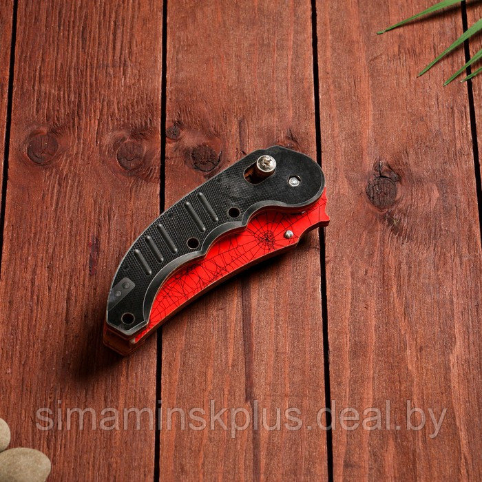 Сувенир деревянный "Ножик автоматический раскладной" красный - фото 4 - id-p226446676