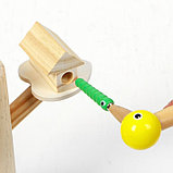 Развивающая игра "Достань червячка из дерева" 20,5×9×9 см, 10 червячков, фото 2
