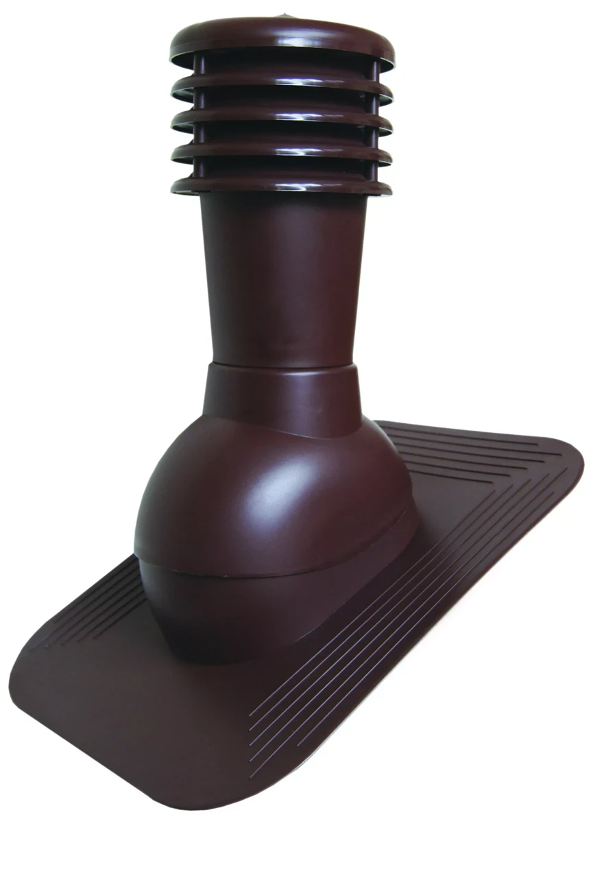 Труба вентиляционная KPG 1-1 (коричневая) D125 - фото 1 - id-p226447349