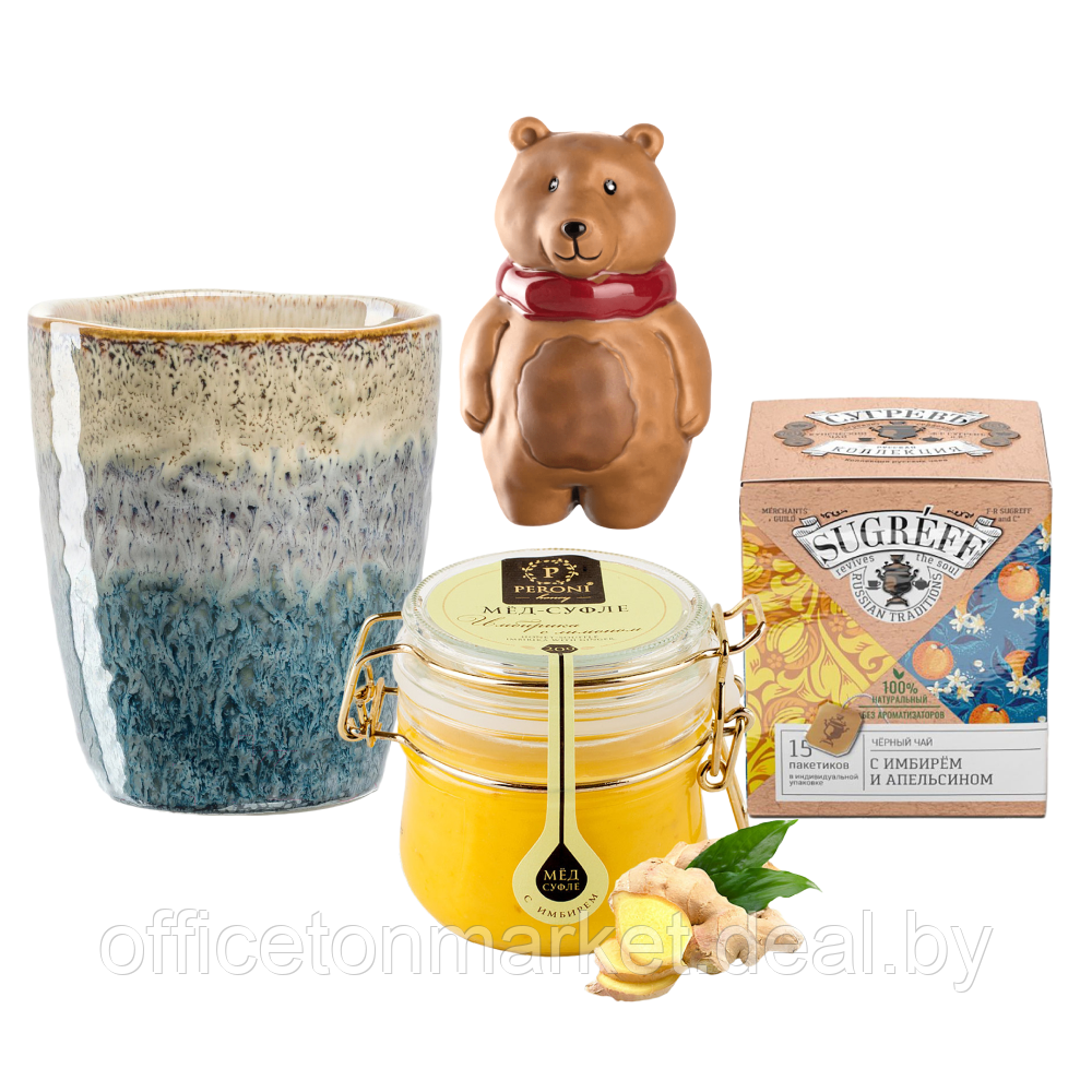 Набор подарочный "Мишка очень любит мёд" - фото 1 - id-p226446239