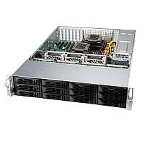 Supermicro server chassis CSE-LA26E1C4-R609LP, 2U, 12x 3.5" (tool-less) or 2.5" (screw) hot-swap, 12-port 2U