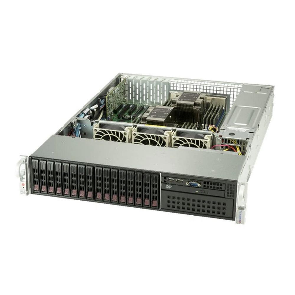 Корпус компьютерный SuperMicro Barebone 2U/MB X11DPi-NT/2xCPU LGA 3647/16x slots up to 2TB/8x2.5" SAS3/8x2.5" - фото 1 - id-p226447524