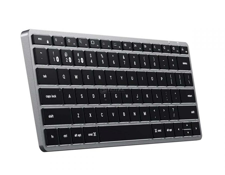 Клавиатура беспроводная Satechi Slim X1 Bluetooth Backlit Keyboard, Bluetooth, Серый, ST-BTSX1M-RU - фото 1 - id-p226447491