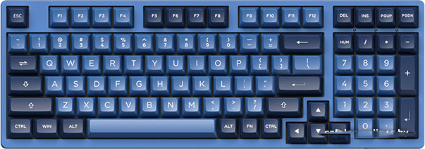 Клавиатура игровая Akko 3098B 1561108 Ocean Star (Akko CS Crystal, механическая, USB/радио/Bluetooth, цвет - фото 1 - id-p226447493