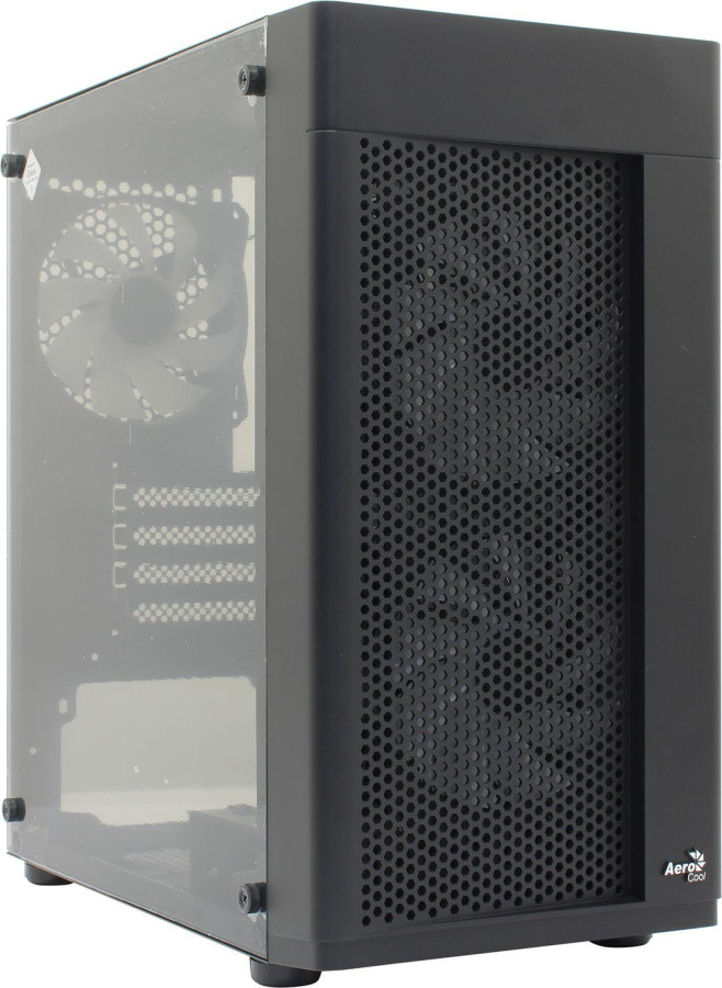 Корпус Minitower Aerocool Hexform-G-BK-V2 Black MicroATX без БП