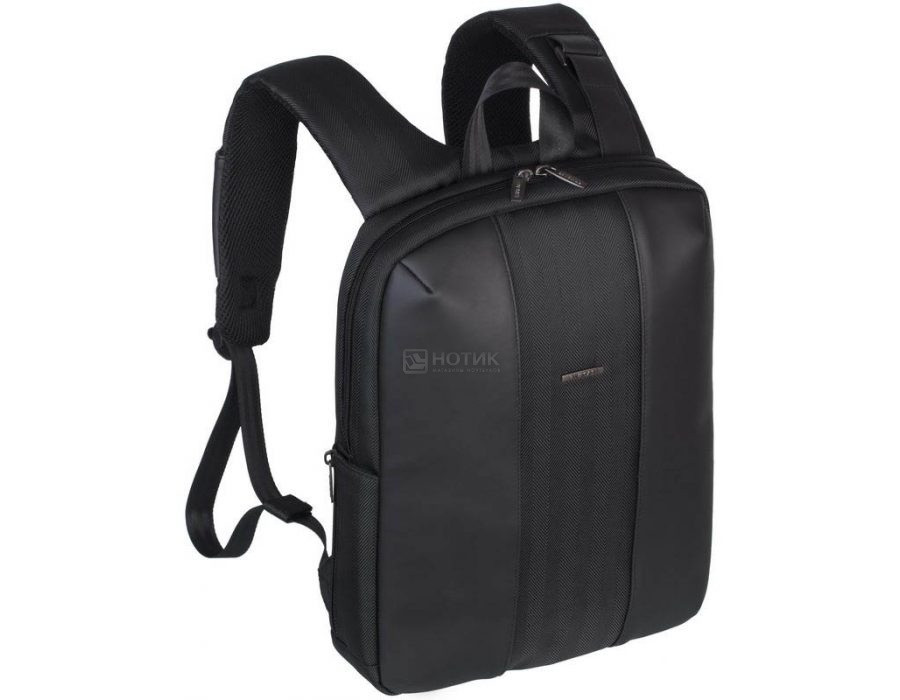 Рюкзак RIVACASE 8125 Backpack Black (полиуретан/полиэстер 14") - фото 1 - id-p226447770