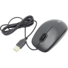 Мышь Logitech M90 Black черная, оптическая, 1000dpi, USB, 1.8м (910-001970)