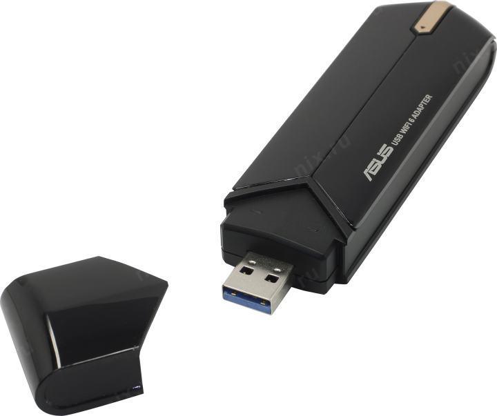 Сетевая карта ASUS USB-AX56 USB WiFi Adapter (802.11a/b/g/n/ac/ax USB3.2) (90IG06H0-MO0R10/90IG06H0-MO0R00) - фото 1 - id-p226447782