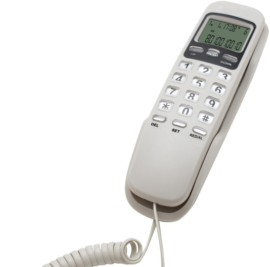 Телефон проводной Ritmix RT-010 белый (80002751) - фото 1 - id-p226447802