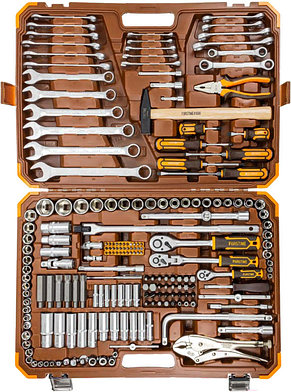 Набор инструментов 202 предмета 1/4" 3/8" 1/2" FORSTIME FT-42022-5, фото 2