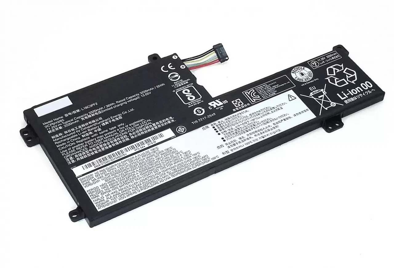 Аккумулятор (батарея) для ноутбука Lenovo IdeaPad L340-15 (L18C3PF2) 11.4B, 3223мАч - фото 1 - id-p226449556