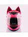 Шлем с ушками мотошлем женский мотоциклетный для девушек мотоцикла спортивный защитный котошлем розовый, фото 3