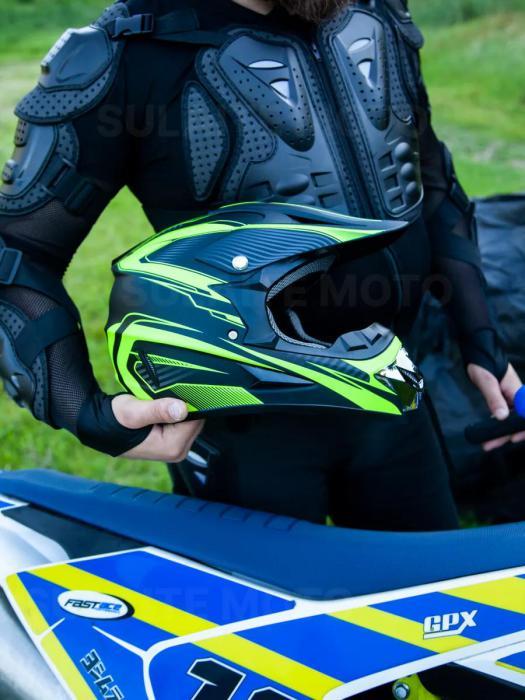 Шлем для квадроцикла эндуро мотокросса мотоцикла Спортивный кроссовый мотошлем с очками мото кросс - фото 6 - id-p226449943