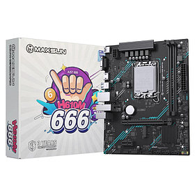 Материнская плата MS-H610M 666 WIFI6 D5 LGA1700 H610 2*DDR5 1*PCIEx16/ 1*PCIEx1/ 1*M.2 Front2*USB3.2 Gen1/