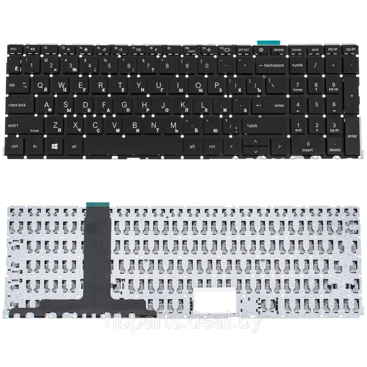 Клавиатура для ноутбука HP Probook 455 G8, чёрная, RU - фото 1 - id-p204192915