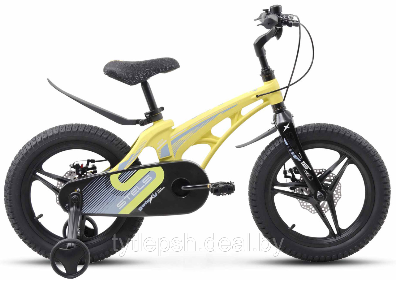 Детский велосипед Stels Galaxy Pro 16 V010 литые диски (желтый, 2024) - фото 1 - id-p226461428