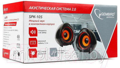 Мультимедиа акустика Gembird SPK-105 - фото 4 - id-p226462565