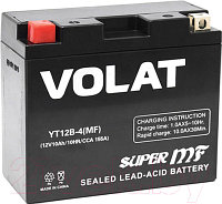 Мотоаккумулятор VOLAT YT12B-4 MF L+