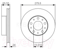 Тормозной диск Bosch 0986479S70