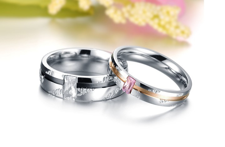 Парные кольца для влюбленных "Неразлучная пара 113" с гравировкой "Ты моя - я твой" - фото 2 - id-p33139735