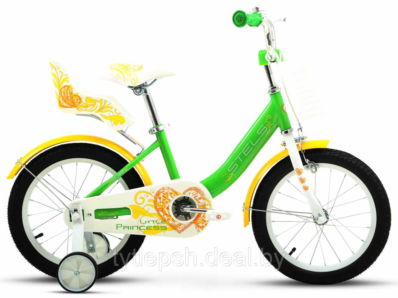 Детский велосипед Stels Little Princess KC 16" Z010 (2024) салатовый - фото 1 - id-p226472111