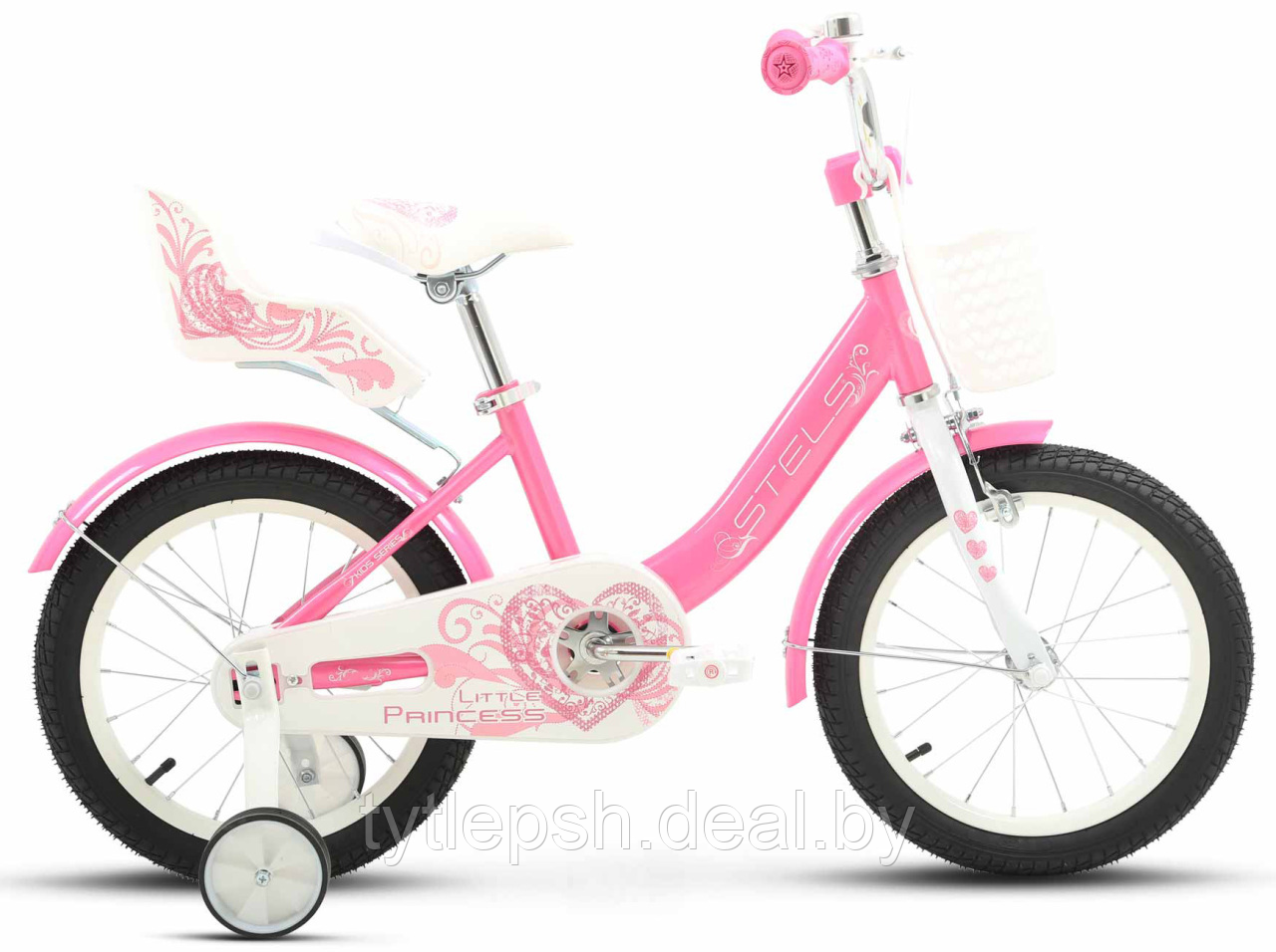 Детский велосипед Stels Little Princess KC 18" Z010 (2024) розовый - фото 1 - id-p226472117