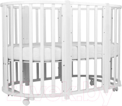 Детская кровать-трансформер INDIGO Born 7 в 1 (белый New) - фото 1 - id-p225914822