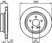 Тормозной диск Bosch 0986479042