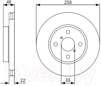 Тормозной диск Bosch 0986479363