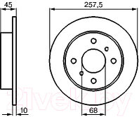 Тормозной диск Bosch 0986478564