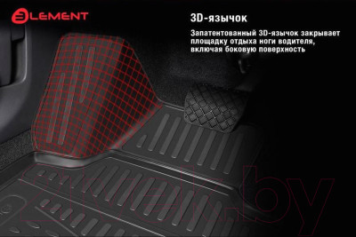 Комплект ковриков для авто ELEMENT ELEMENT3D4149210k для Renault Megane IV - фото 2 - id-p226470992