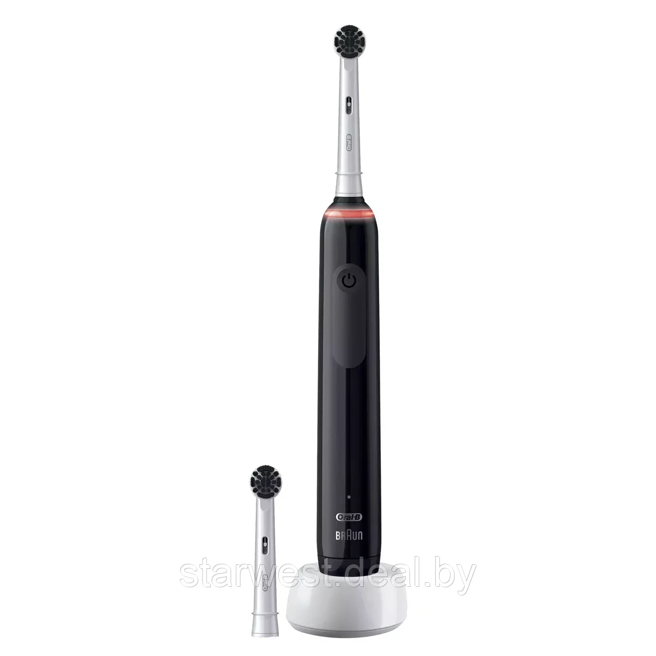 Oral-B Braun PRO 3 3000 Black Edition Pure Clean с 2 насадками Электрическая зубная щетка D505.523.3 - фото 3 - id-p226474309