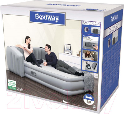 Надувная кровать Bestway Tritech Fullsleep Wingback / 67620 - фото 9 - id-p223256451