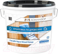 Грунтовка Командор Facade Aqua Wood Primer