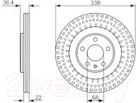 Тормозной диск Bosch 0986479750