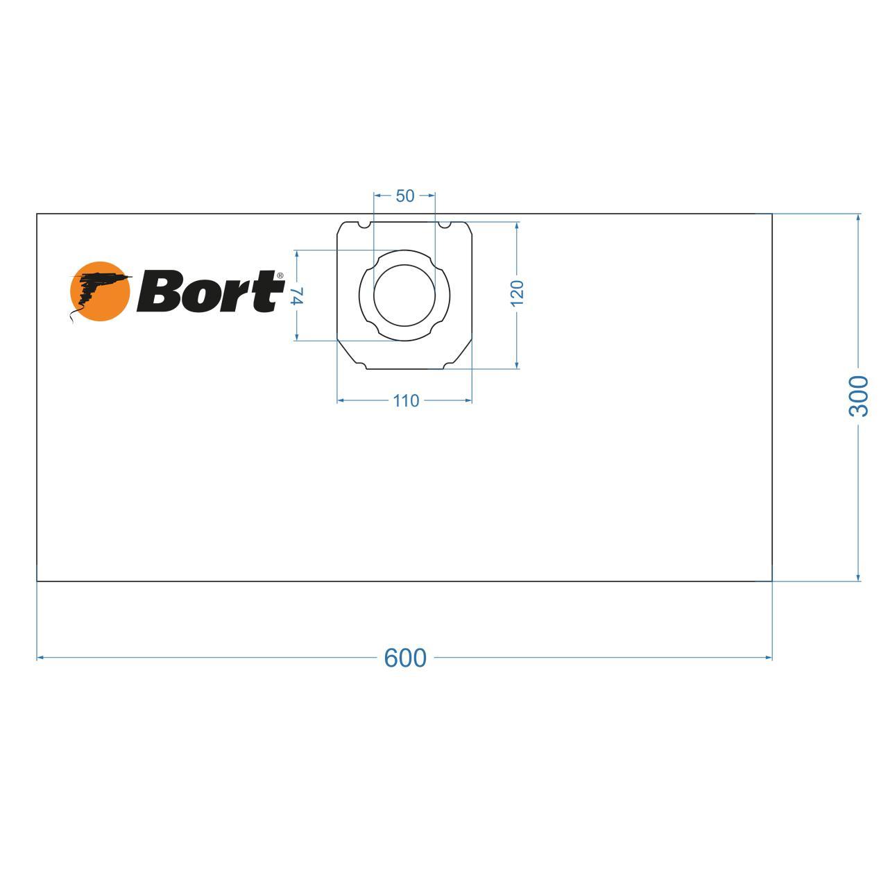 Комплект мешков пылесборных для пылесоса Bort BB-15 (5 шт) - фото 3 - id-p226480915