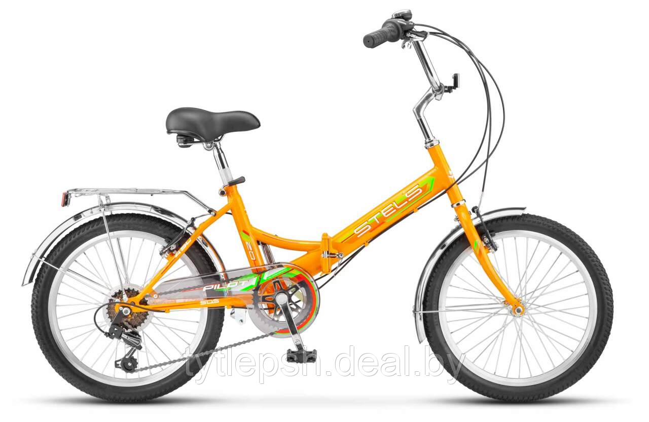 Складной велосипед Stels Pilot 450 20" Z011 (2023) оранжевый - фото 1 - id-p177171956