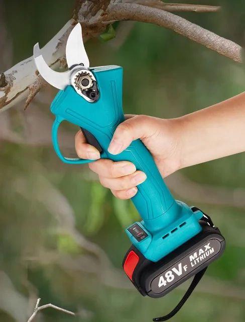 Аккумуляторный сучкорез, электрический секатор Profession Lithium Pruning Shears с 2 аккумуляторами на 48V