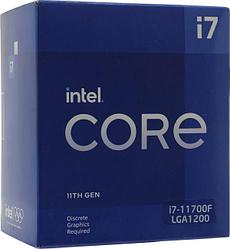 CPU Intel Core i7-11700F BOX 2.5 GHz/8core/4+16Mb/65W/8 GT/s LGA1200