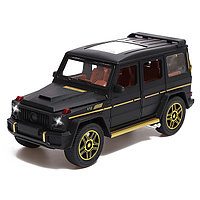 Машина металлическая Mercedes G63, масштаб 1:24, открываются двери, капот, багажник, цвет чёрный