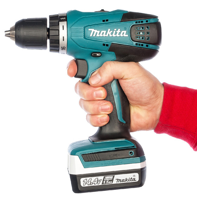 Аккум. дрель-шуруповерт MAKITA DF 347 DWE в чем. + АКЦИЯ (перчатки L Makita) - фото 2 - id-p226498858