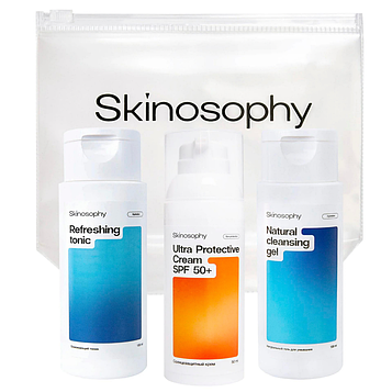 Набор дорожный с SPF Skinosophy Travek Kit